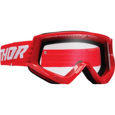 Thor Combat Goggles Racer Red/White