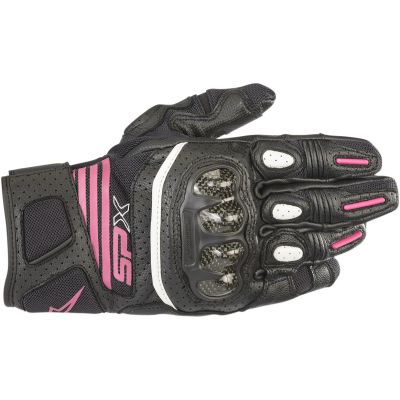 Alpinestars Stella SP X Air Carbon v2 leather gloves Black/Fuchsia - Women