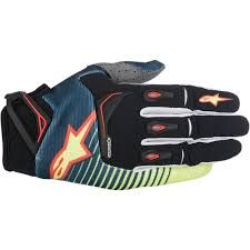 Alpinestars Techstar gloves Dark Blue/Orange/Fluo white