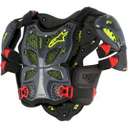 Alpinestars A-10 Full Chest Protector Anthracite Black Red