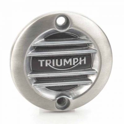 Triumph Brushed ACG Badge - Ribbed, Brushed