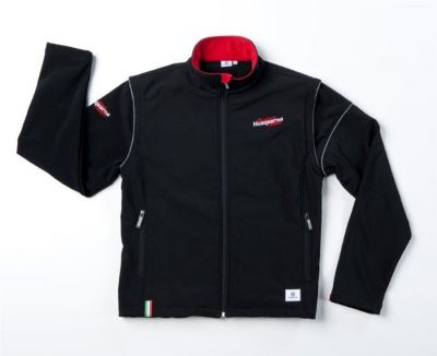 Softshell Smanicabile nera uomo