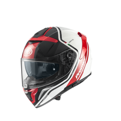 Premier Devil PH Helmet White/Red/Gray