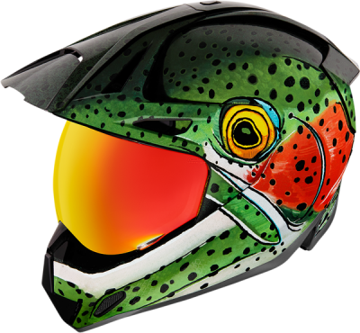 Icon  Variant Pro™ Bug Chucker Helmet Green