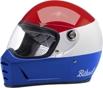 Biltwell Helmet Lanesplitter Red/White/Blue