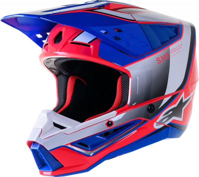 Alpinestars Supertech M5 Helmet SAIL Pink/Blue