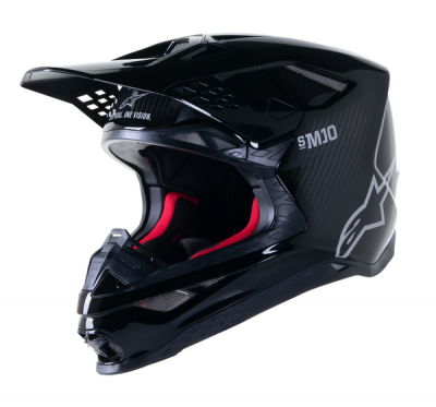 Alpinestars Supertech M10 Solid MX Helmet Carbon