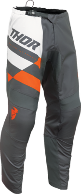 Thor Sector Checker Pants Charcoal/Orange