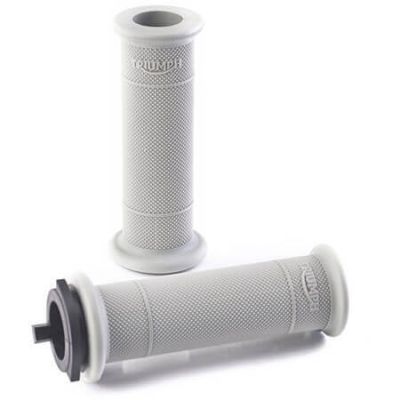 Triumph Diamond Grip Kit, D25.4, Grey Bonneville/Speedmaster/Bobber/Thruxton