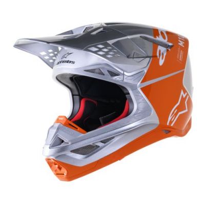 Alpinestars Supertech M10 Helmet Orange/White