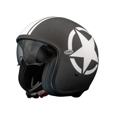 Premier Vintage Star Helmet Black