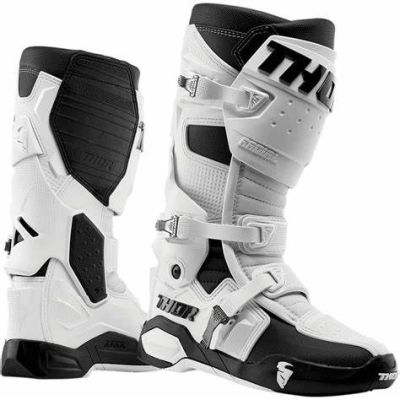 Thor Radial MX Boots White