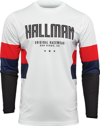 Thor Hallman Differ Draft Jersey White/Red/Navy