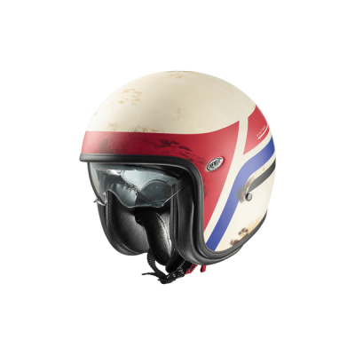 Premier Vintage Helmet White/Red/Blue