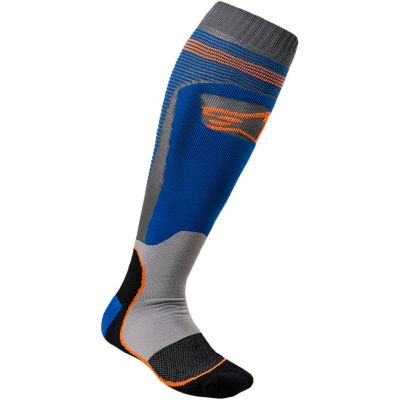 Alpinestars MX Plus-1 Socks Blue/Orange fluo