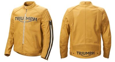 TRIUMPH BRADDAN AIR RACE JACKET - GOLD