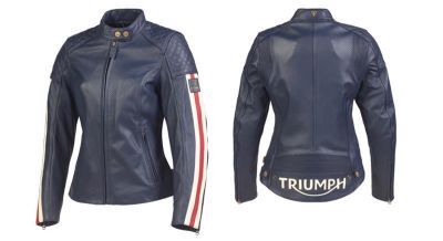 TRIUMPH BRADDAN AIR RACE LADIES JACKET BLUE