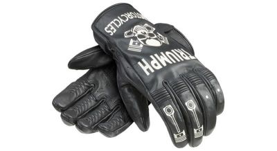 Triumph PISTON GLOVE BLACK / BONE 