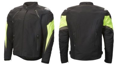 TRIUMPH TRIPLE SPORTS TRITECH JACKET - BLACK / FLURO