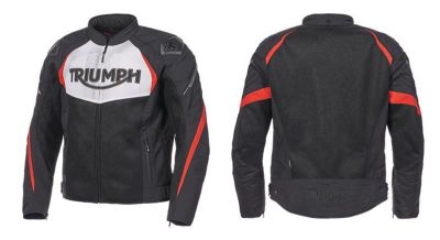 TRIUMPH TRIPLE SPORTS MESH JACKET BLACK / WHITE / RED