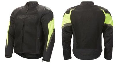 TRIUMPH TRIPLE MESH JACKET - BLACK / FLURO
