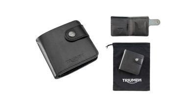 TRIUMPH SQUARE BIKER WALLET LEATHER