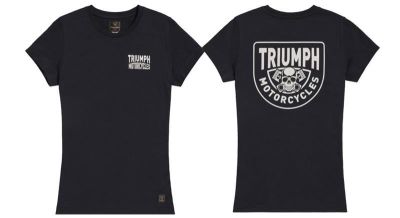TRIUMPH LADIES PISTON RICH T-SHIRT BLACK