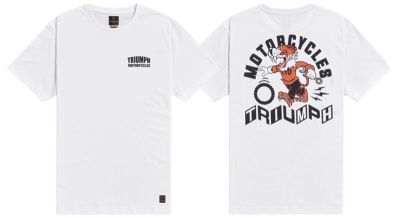 TRIUMPH PIT STOP T-SHIRT WHITE