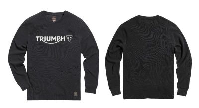 TRIUMPH BETTMANN L/S WAFFLE BLACK T-SHIRT