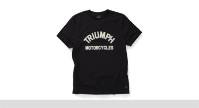 Triumph Burnham Jet Black Tee