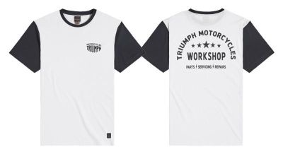 TRIUMPH FENLAND T-SHIRT WHITE / JET BLACK