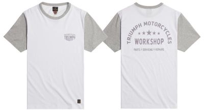 TRIUMPH FENLAND T-SHIRT WHITE / GREY MARL
