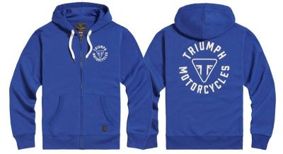 TRIUMPH DIGBY FULL ZIP HOODIE BLUE / BONE