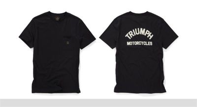 TRIUMPH DITCHLING T-SHIRT JET BLACK
