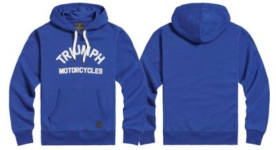 TRIUMPH CARRICK PULL-ON HOODIE BLUE / BONE