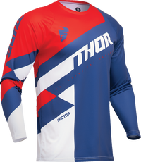 Thor Youth Sector Checker Jersey Blue/Red