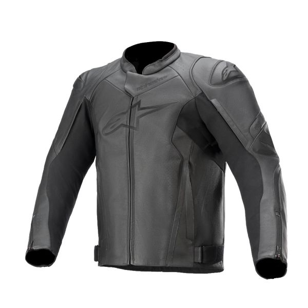 Alpinestars Faster v2 Sport Riding Leather Jacket Black/Black