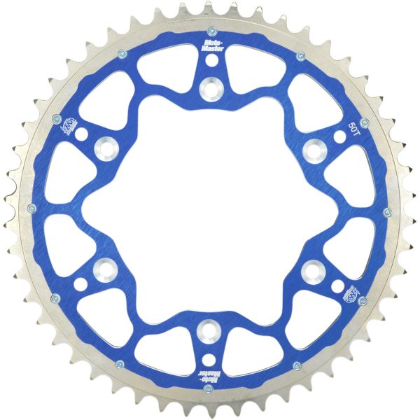 Motomaster dual ring rear sprocket Z51 Blue/silver