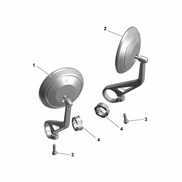 Triumph Bar End Mirrors Speed 400