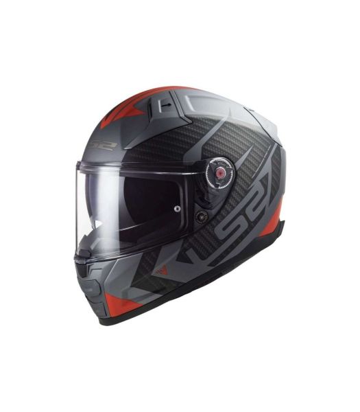 LS2 FF811 Vector 2 Matt Titanium Red helmet