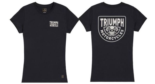 TRIUMPH LADIES PISTON RICH T-SHIRT BLACK